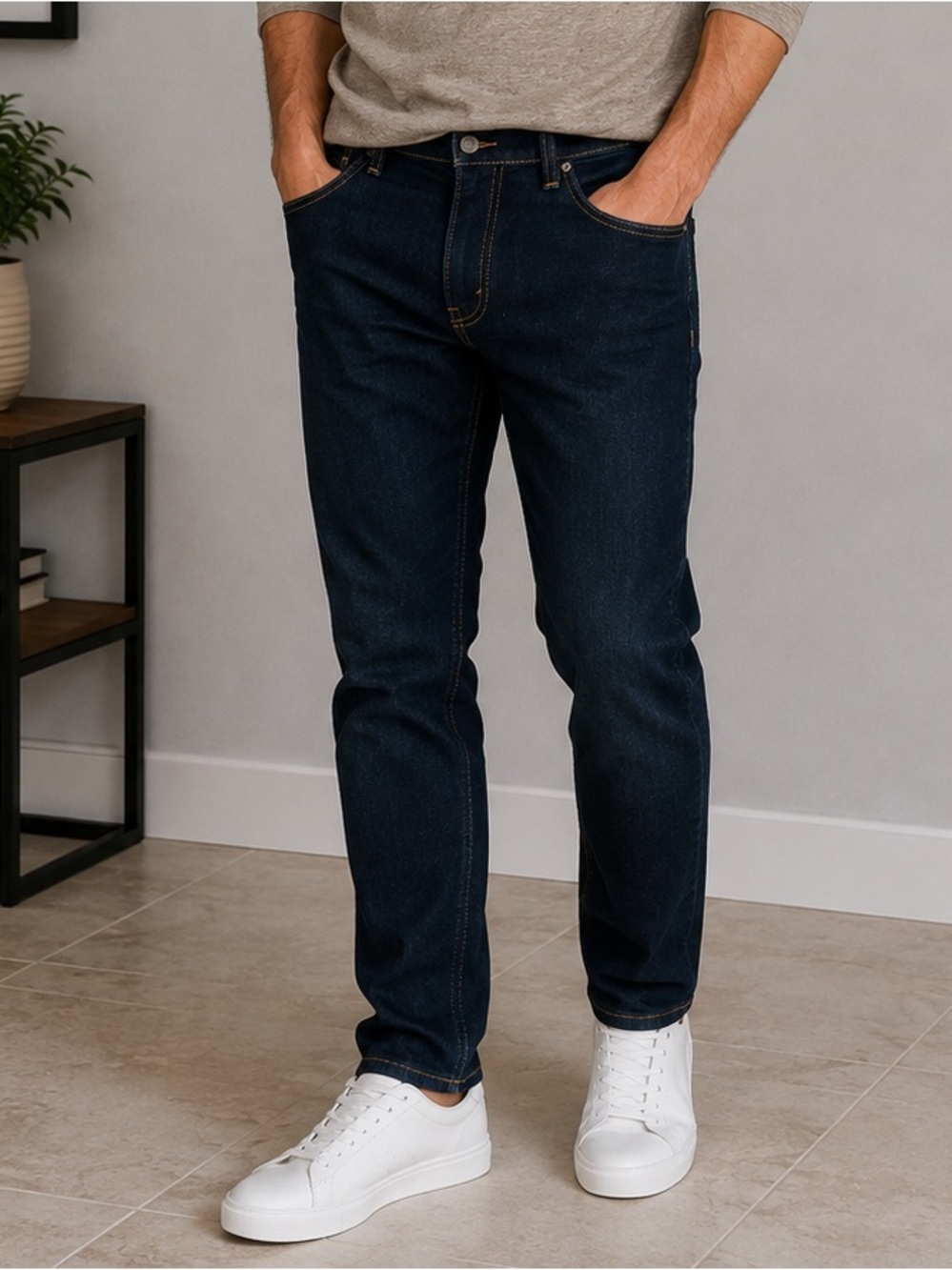 Levi's Slim Fit Dark Blue Denim Jeans